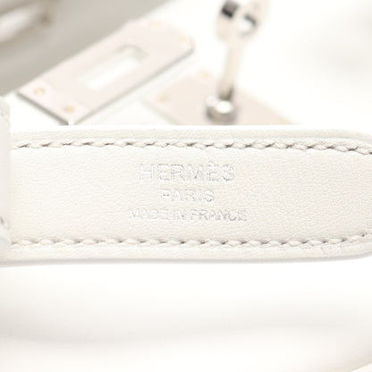 ケリームーヴ ニューホワイト ショルダーバッグ ヴォースイフト ホワイト シルバー金具 W刻印 エルメス バッグ HERMES