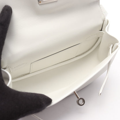 ケリームーヴ ニューホワイト ショルダーバッグ ヴォースイフト ホワイト シルバー金具 W刻印 エルメス バッグ HERMES