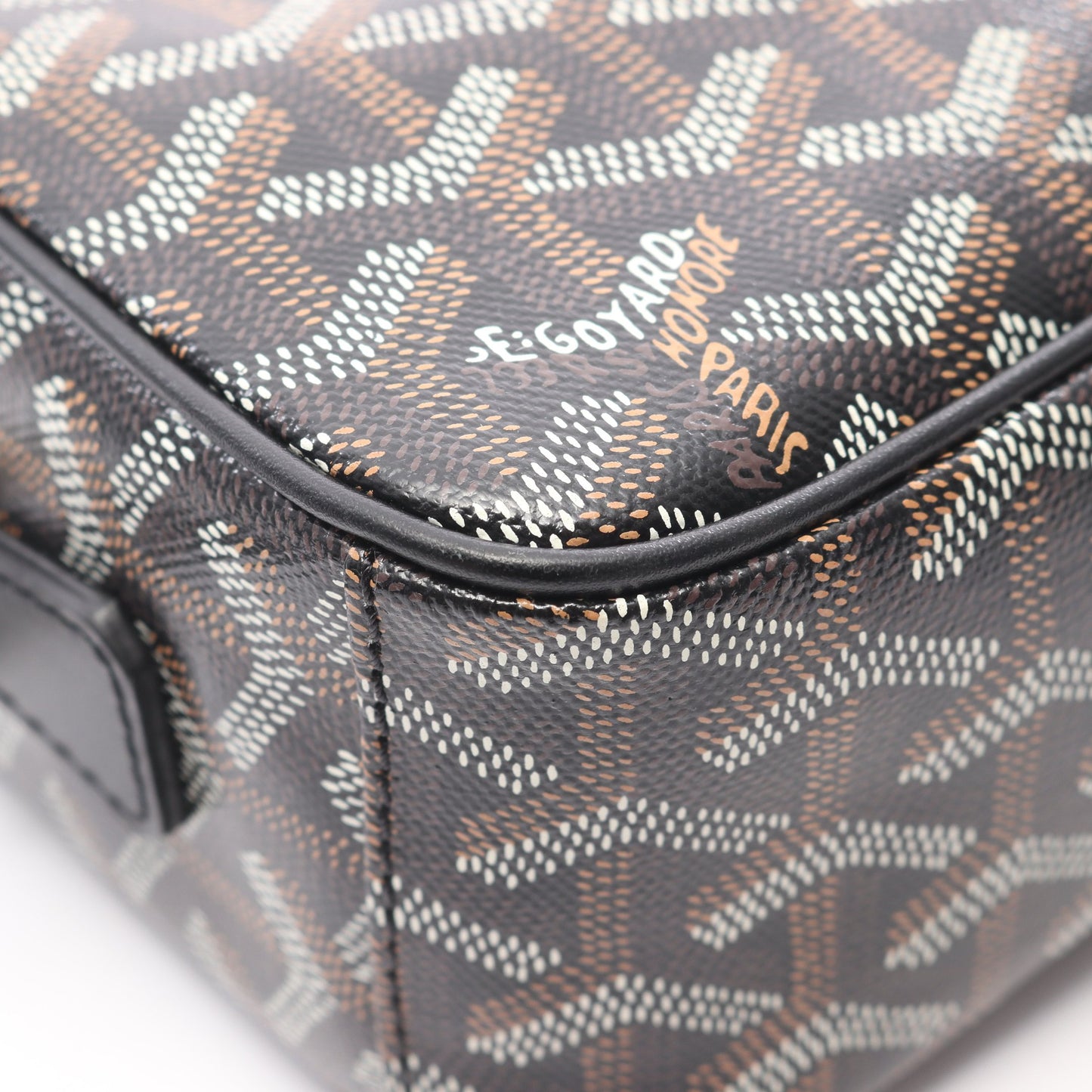 カップヴェールPM ショルダーバッグ コーティングキャンバス レザー ブラック マルチカラー ゴヤール バッグ GOYARD