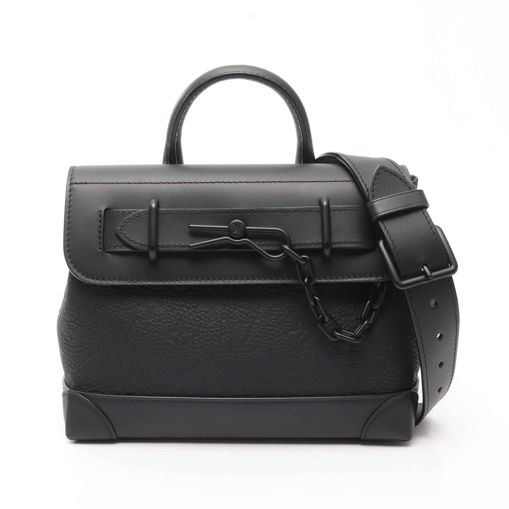 スティーマーPM モノグラムトリヨン ハンドバッグ レザー ブラック 2WAY ルイヴィトン バッグ LOUIS VUITTON