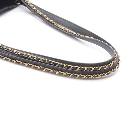 マトラッセ ショルダーバッグ トートバッグ レザー ブラック ゴールド金具 シャネル バッグ CHANEL