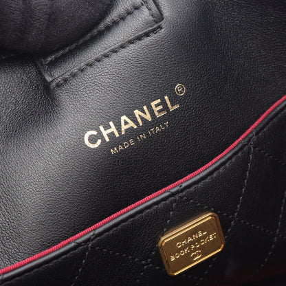 マトラッセ ショルダーバッグ トートバッグ レザー ブラック ゴールド金具 シャネル バッグ CHANEL