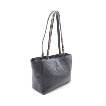 マトラッセ ショルダーバッグ トートバッグ レザー ブラック ゴールド金具 シャネル バッグ CHANEL