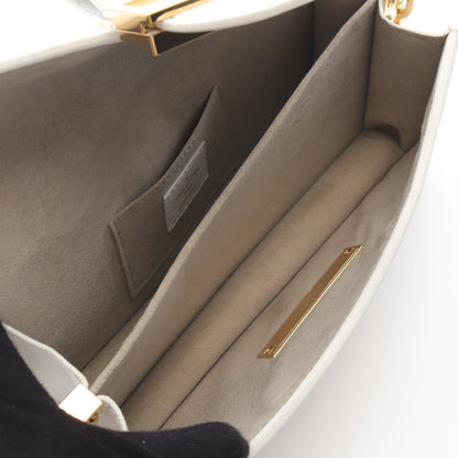 ドーフィーヌEW モノグラム チェーンショルダーバッグ レザー ホワイト 2WAY ルイヴィトン バッグ LOUIS VUITTON