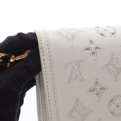 ドーフィーヌEW モノグラム チェーンショルダーバッグ レザー ホワイト 2WAY ルイヴィトン バッグ LOUIS VUITTON