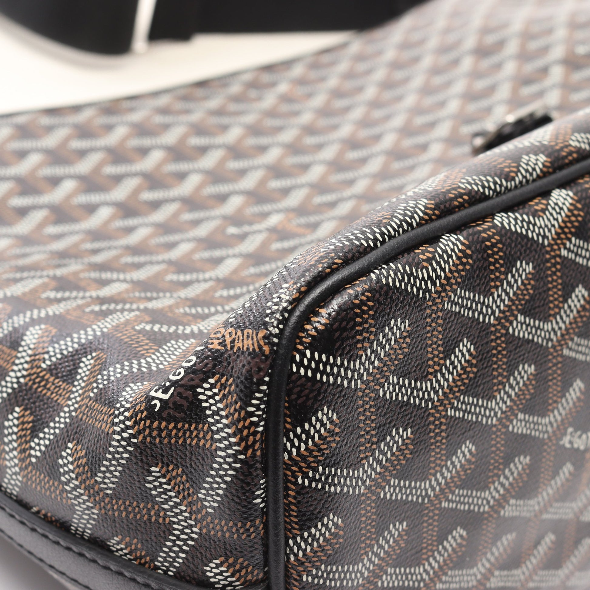 カペシアンMM ショルダーバッグ コーティングキャンバス レザー ブラック マルチカラー ゴヤール バッグ GOYARD