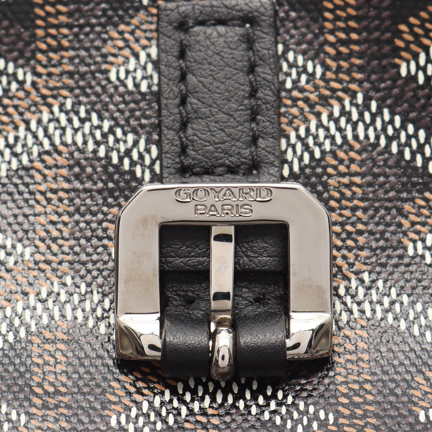カペシアンMM ショルダーバッグ コーティングキャンバス レザー ブラック マルチカラー ゴヤール バッグ GOYARD