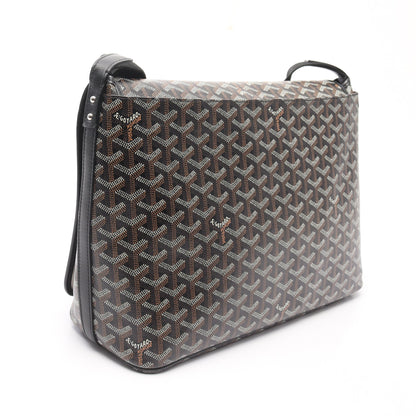 カペシアンMM ショルダーバッグ コーティングキャンバス レザー ブラック マルチカラー ゴヤール バッグ GOYARD