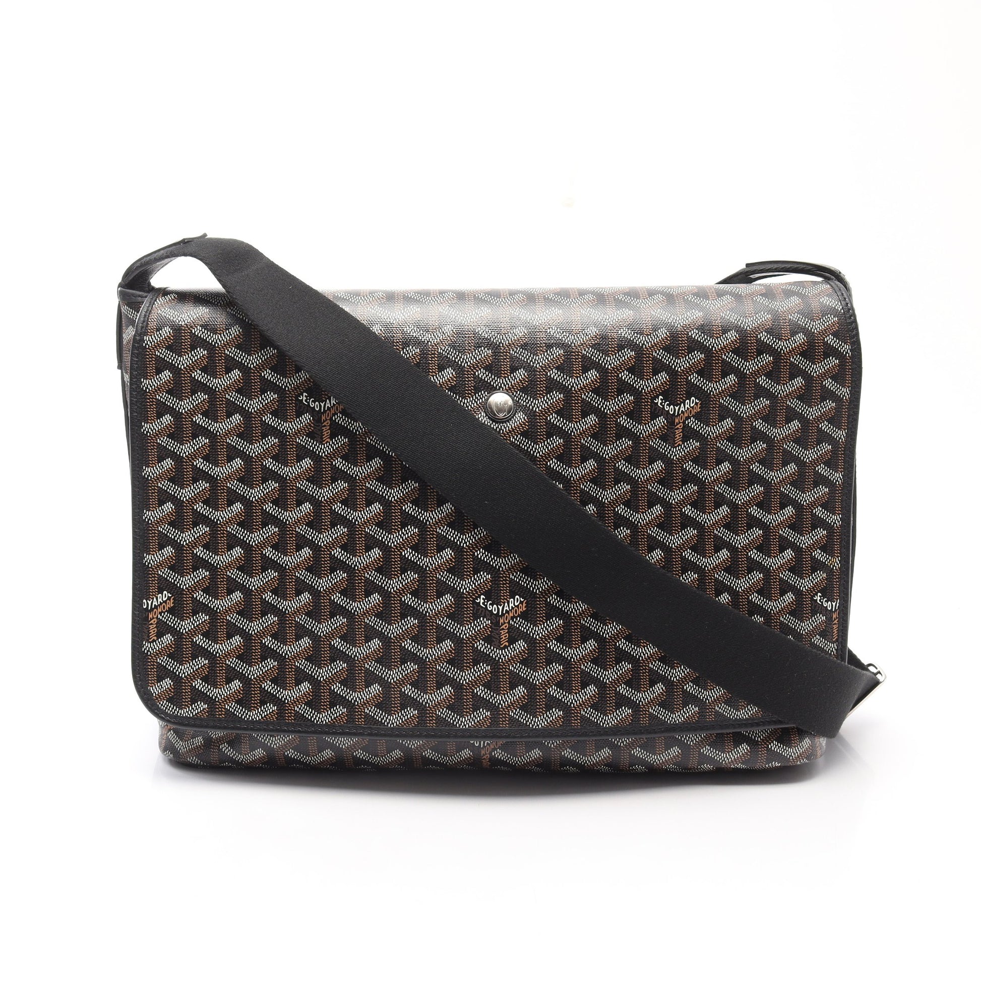 カペシアンMM ショルダーバッグ コーティングキャンバス レザー ブラック マルチカラー ゴヤール バッグ GOYARD