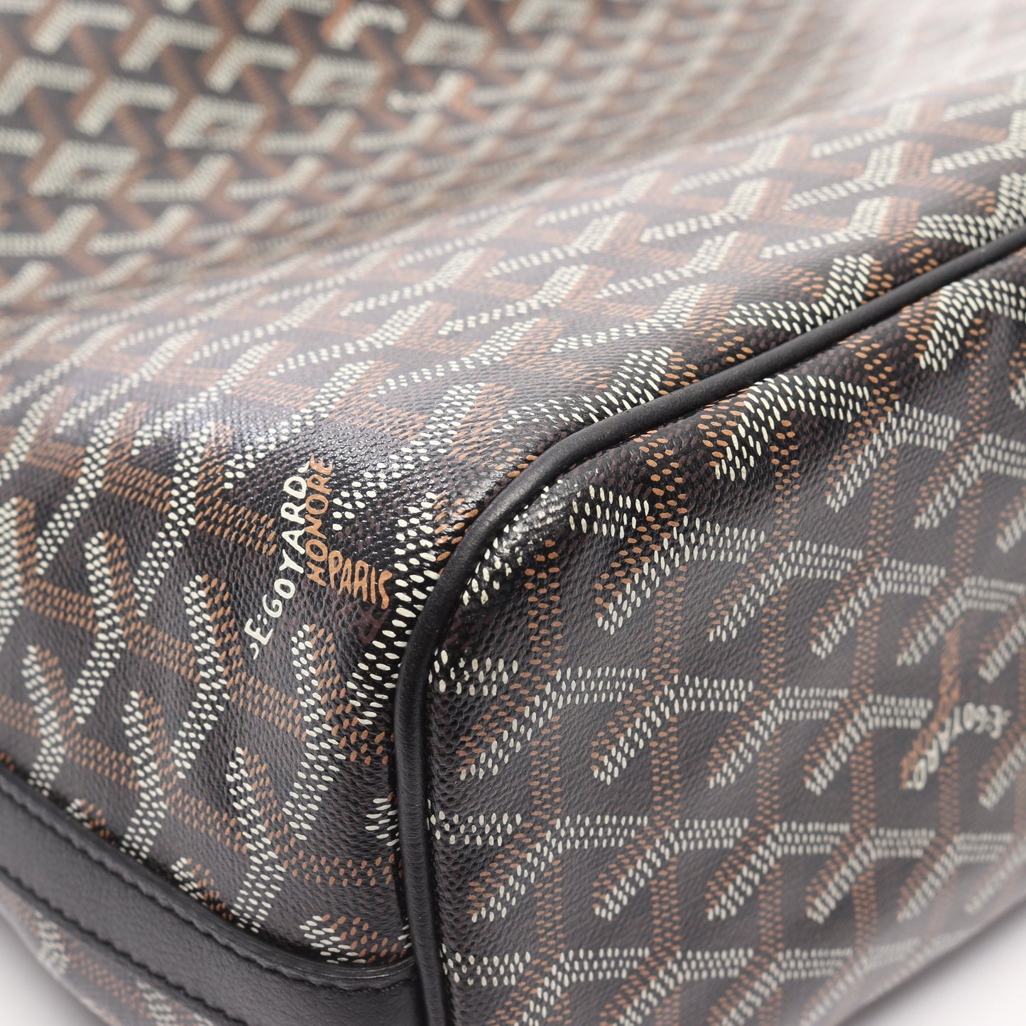 カペシアンMM ショルダーバッグ コーティングキャンバス レザー ブラック マルチカラー ゴヤール バッグ GOYARD