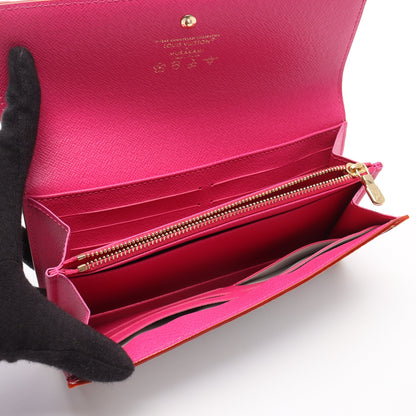 LV × TM ポルトフォイユ サラ NM モノグラムマルチカラー 二つ折り長財布 PVC レザー ホワイト ルイヴィトン 財布・小物 LOUIS VUITTON