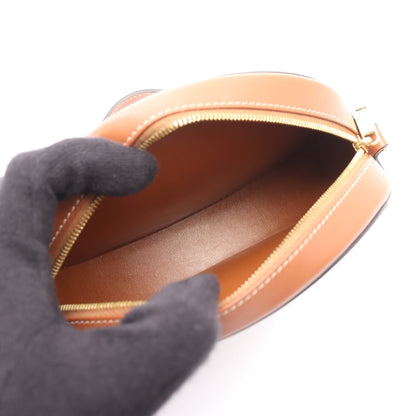 オーバルパース キュイル トリオンフ ショルダーバッグ レザー ブラウン セリーヌ バッグ CELINE