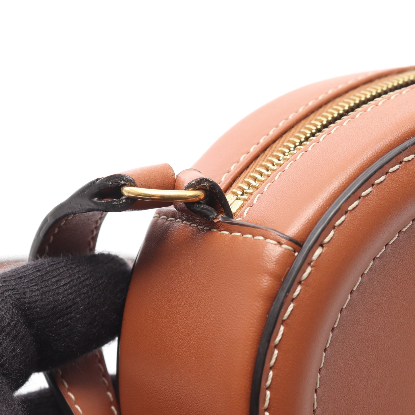 オーバルパース キュイル トリオンフ ショルダーバッグ レザー ブラウン セリーヌ バッグ CELINE