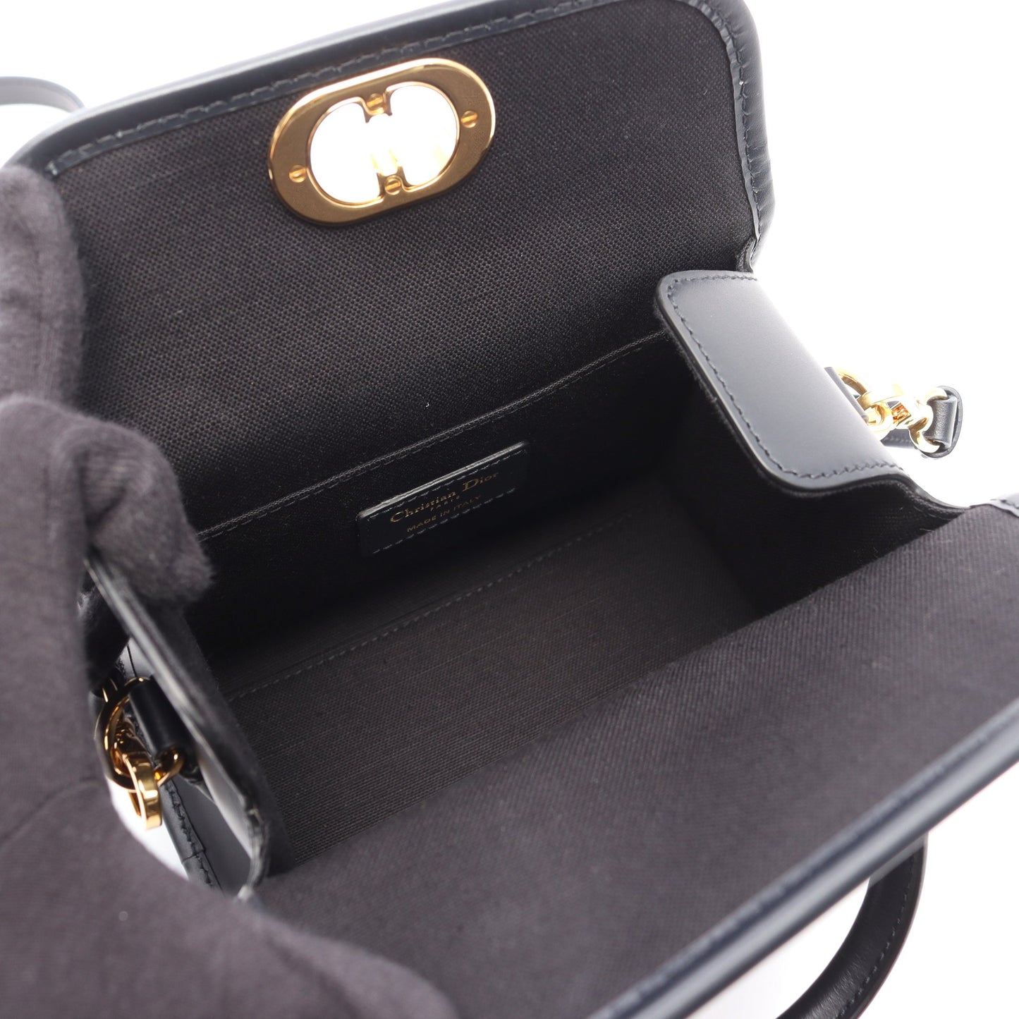 オブリーク ミニボストンバッグ キャンバス レザー ベージュ ネイビー 2WAY クリスチャンディオール バッグ Christian Dior