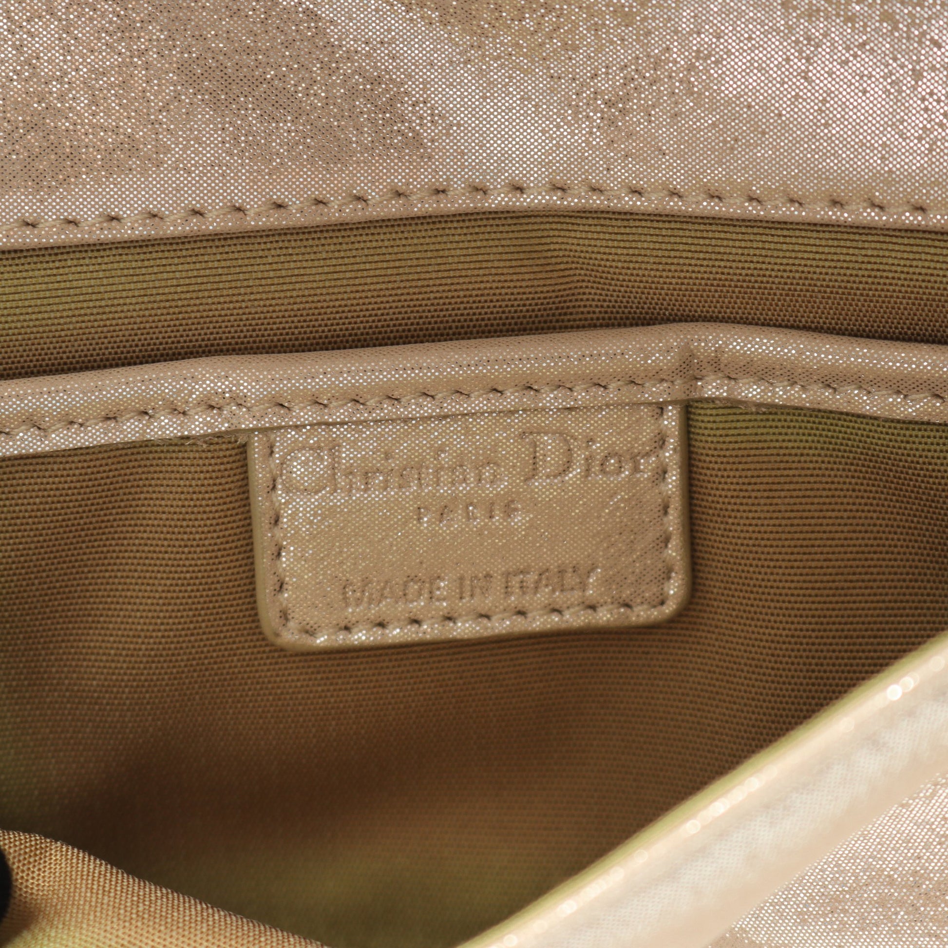 カナージュ チェーンショルダーバッグ ファブリック ベージュ クリスチャンディオール バッグ Christian Dior