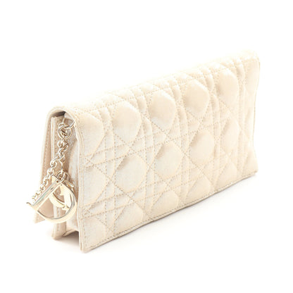 カナージュ チェーンショルダーバッグ ファブリック ベージュ クリスチャンディオール バッグ Christian Dior