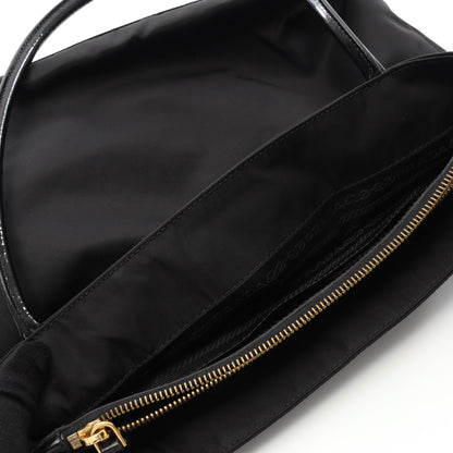 TESSUTO CITY ハンドバッグ トートバッグ ナイロン レザー ブラック プラダ バッグ PRADA