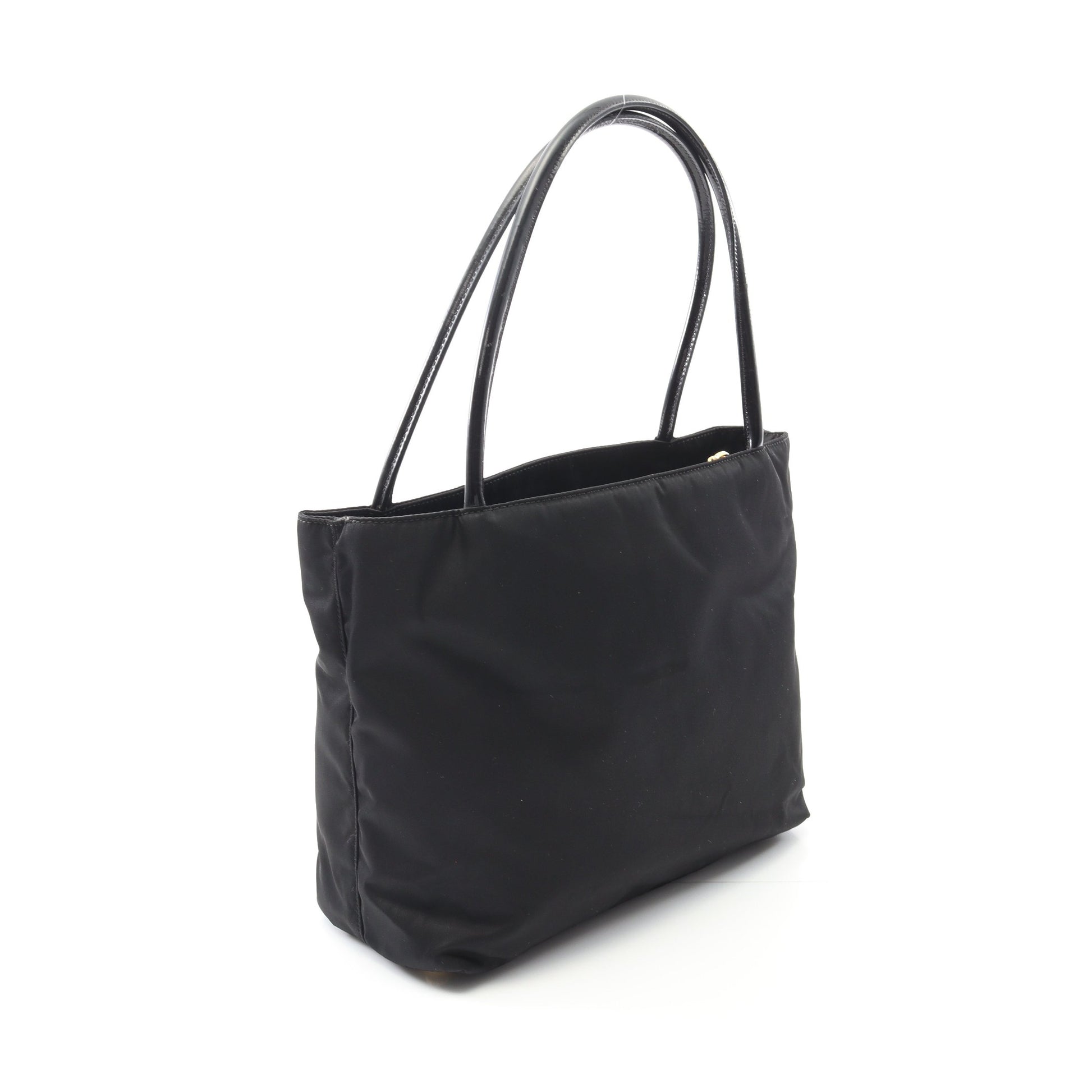 TESSUTO CITY ハンドバッグ トートバッグ ナイロン レザー ブラック プラダ バッグ PRADA