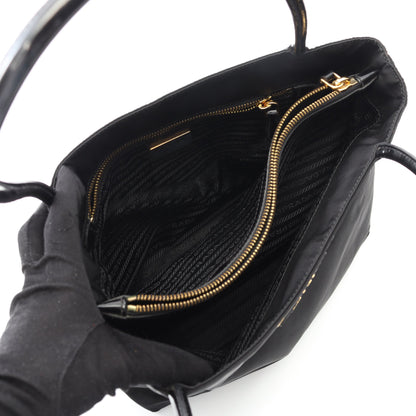 TESSUTO CITY ハンドバッグ トートバッグ ナイロン レザー ブラック プラダ バッグ PRADA