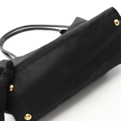TESSUTO CITY ハンドバッグ トートバッグ ナイロン レザー ブラック プラダ バッグ PRADA