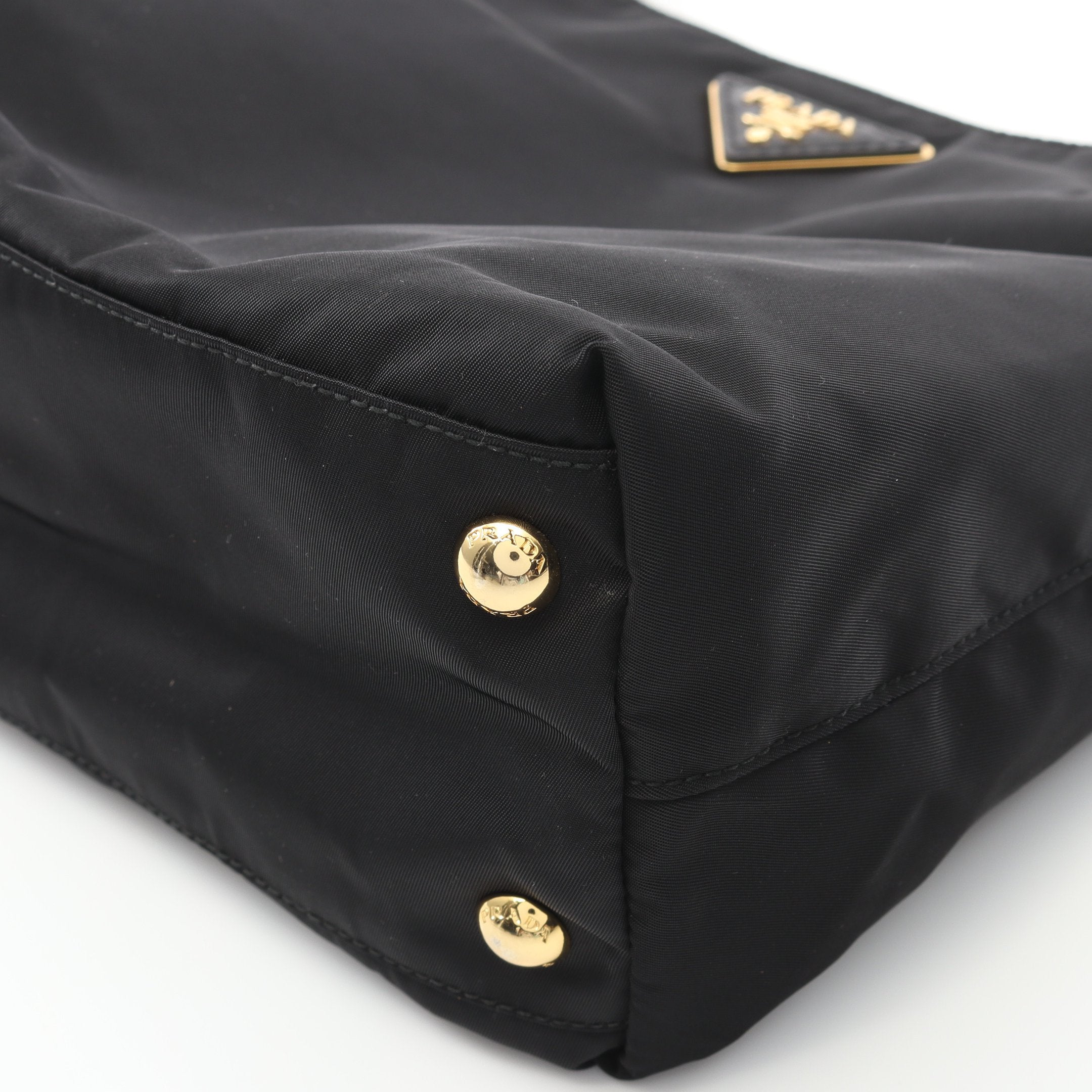 TESSUTO CITY ハンドバッグ トートバッグ ナイロン レザー ブラック