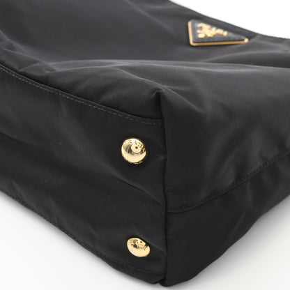 TESSUTO CITY ハンドバッグ トートバッグ ナイロン レザー ブラック プラダ バッグ PRADA