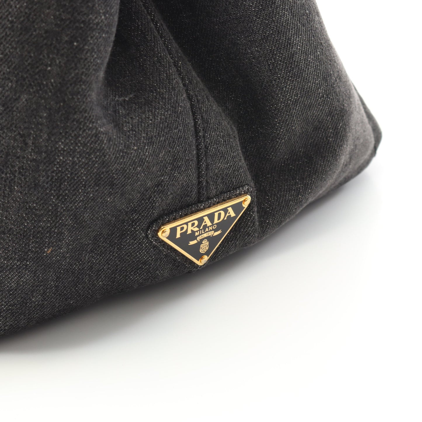 CANAPA カナパ ハンドバッグ デニム ダークグレー プラダ バッグ PRADA
