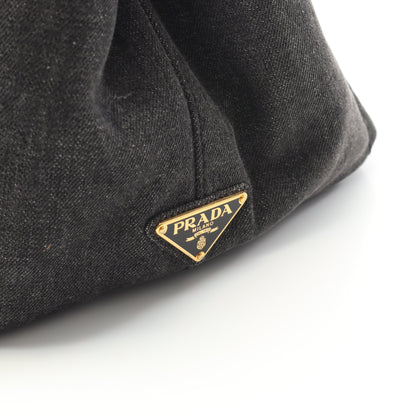 CANAPA カナパ ハンドバッグ デニム ダークグレー プラダ バッグ PRADA
