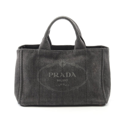 CANAPA カナパ ハンドバッグ デニム ダークグレー プラダ バッグ PRADA