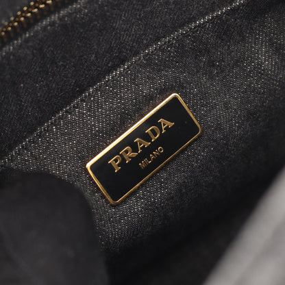 CANAPA カナパ ハンドバッグ デニム ダークグレー プラダ バッグ PRADA