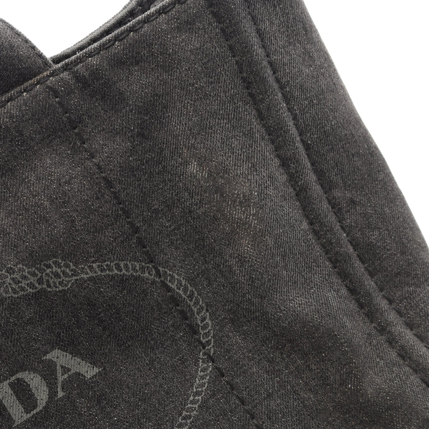 CANAPA カナパ ハンドバッグ デニム ダークグレー プラダ バッグ PRADA