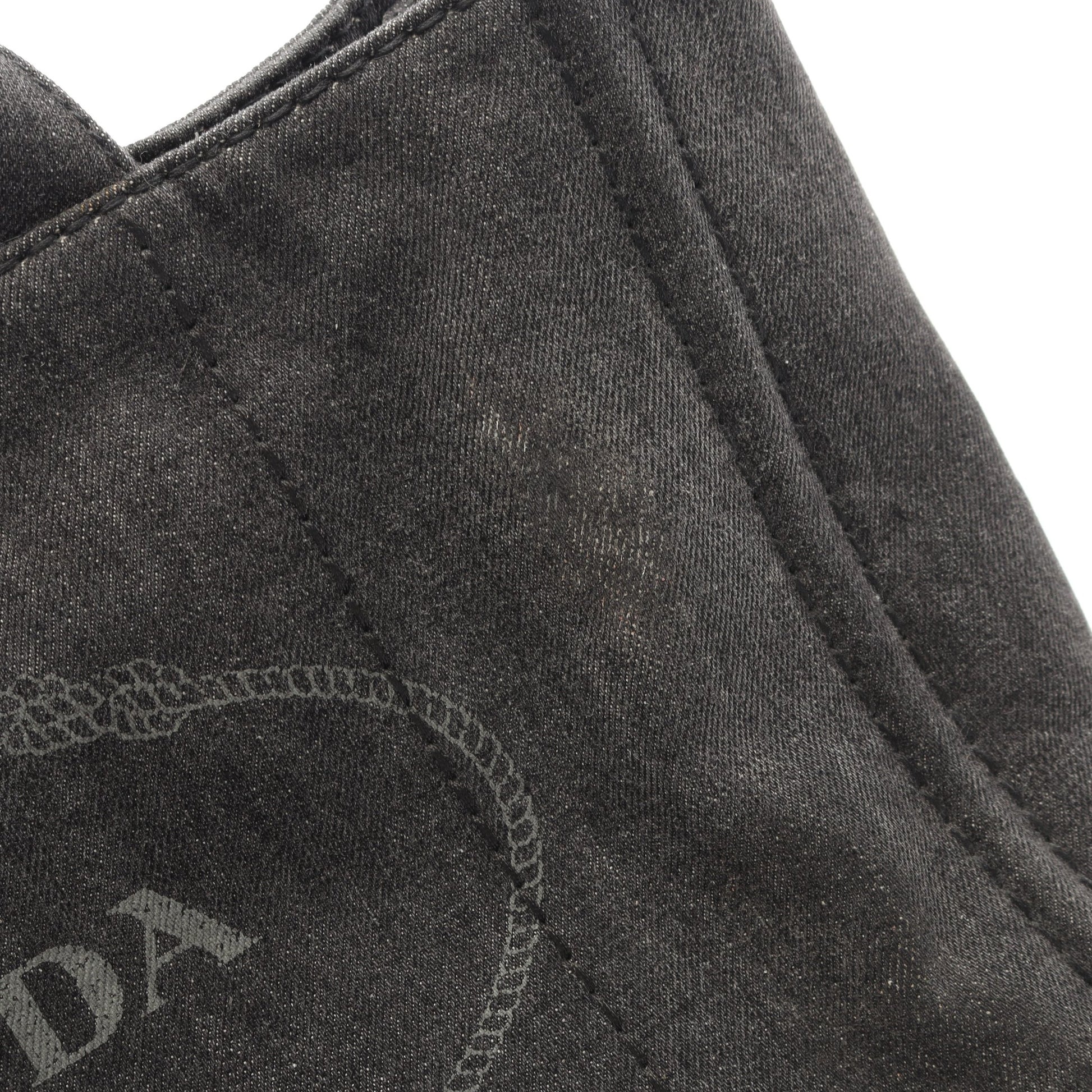 CANAPA カナパ ハンドバッグ デニム ダークグレー プラダ バッグ PRADA