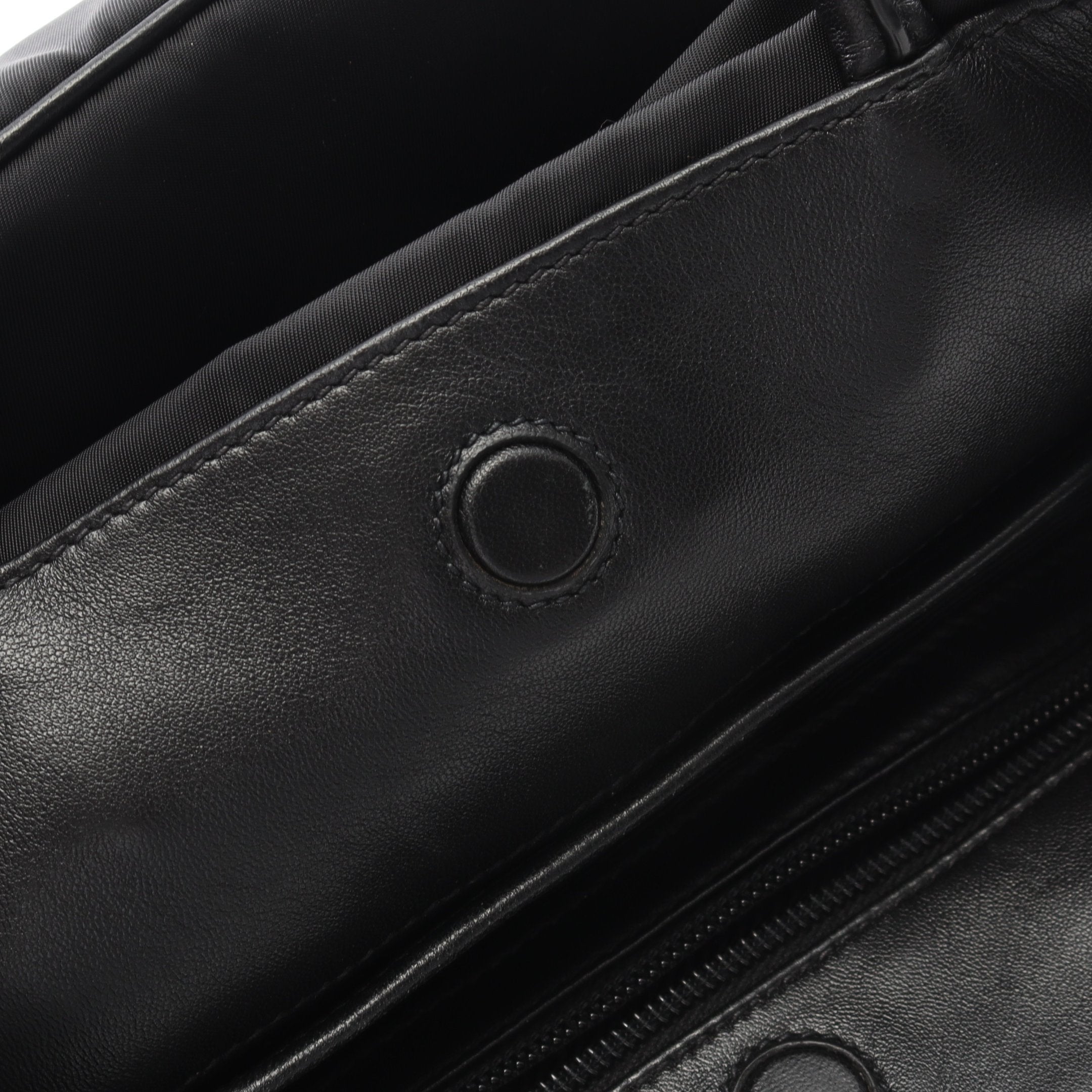 ハンドバッグ ナイロン レザー ブラック リボン 2WAY プラダ – RECLO