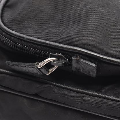 Re-Nylon ショルダーバッグ ナイロン サフィアーノレザー ブラック プラダ バッグ PRADA