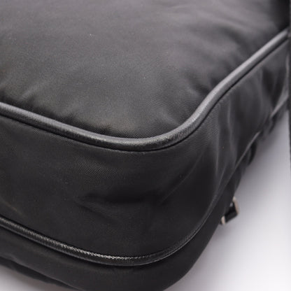 Re-Nylon ショルダーバッグ ナイロン サフィアーノレザー ブラック プラダ バッグ PRADA