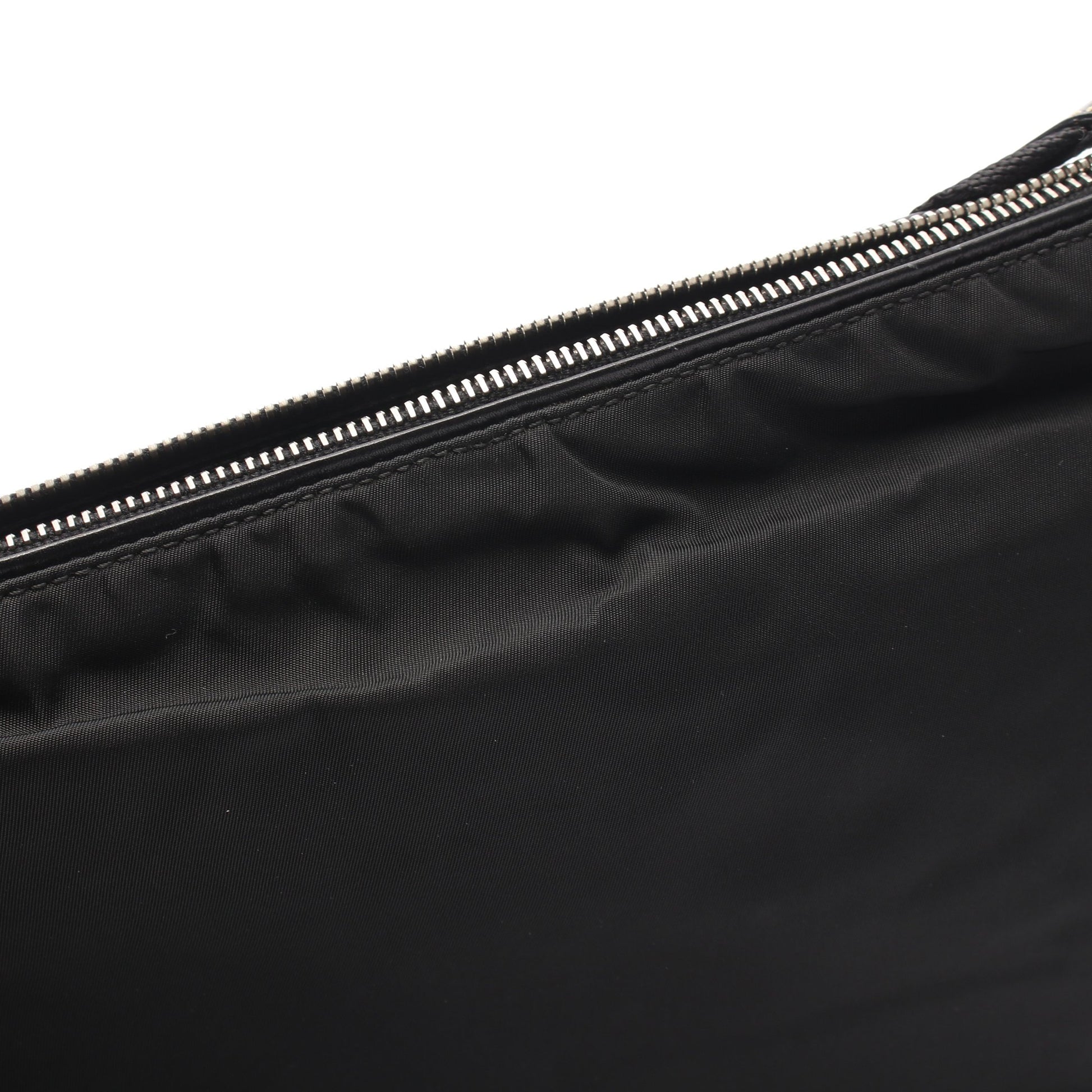 TESSUTO LIGHT ショルダーバッグ ナイロン レザー ブラック プラダ バッグ PRADA