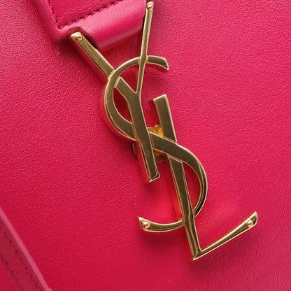 モノグラム カバス ハンドバッグ レザー ピンク 2WAY サンローラン バッグ Saint Laurent