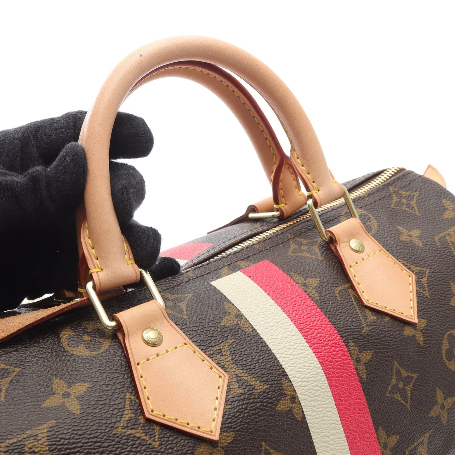 スピーディ30 モノグラム ハンドバッグ PVC レザー ブラウン ルイヴィトン バッグ LOUIS VUITTON