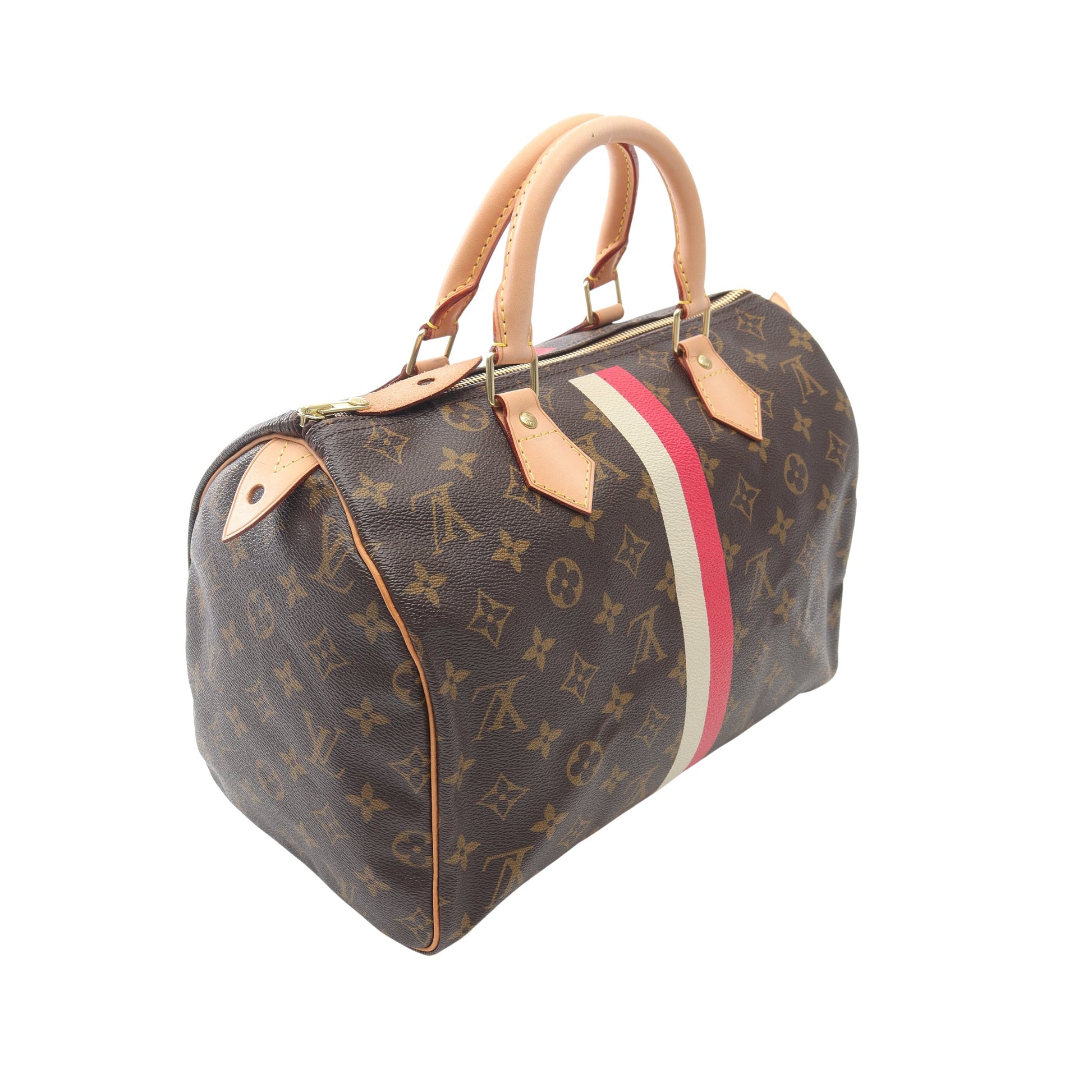 スピーディ30 モノグラム ハンドバッグ PVC レザー ブラウン ルイヴィトン バッグ LOUIS VUITTON