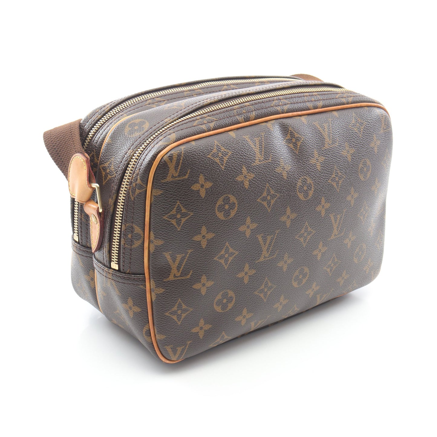 リポーターPM モノグラム ショルダーバッグ PVC レザー ブラウン ルイヴィトン バッグ LOUIS VUITTON