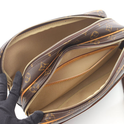 リポーターPM モノグラム ショルダーバッグ PVC レザー ブラウン ルイヴィトン バッグ LOUIS VUITTON