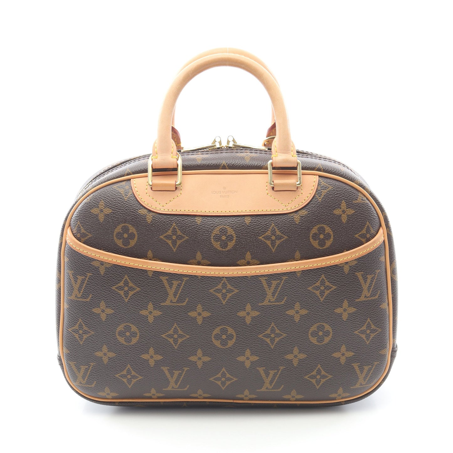 トゥルーヴィル モノグラム ハンドバッグ PVC レザー ブラウン ルイヴィトン バッグ LOUIS VUITTON