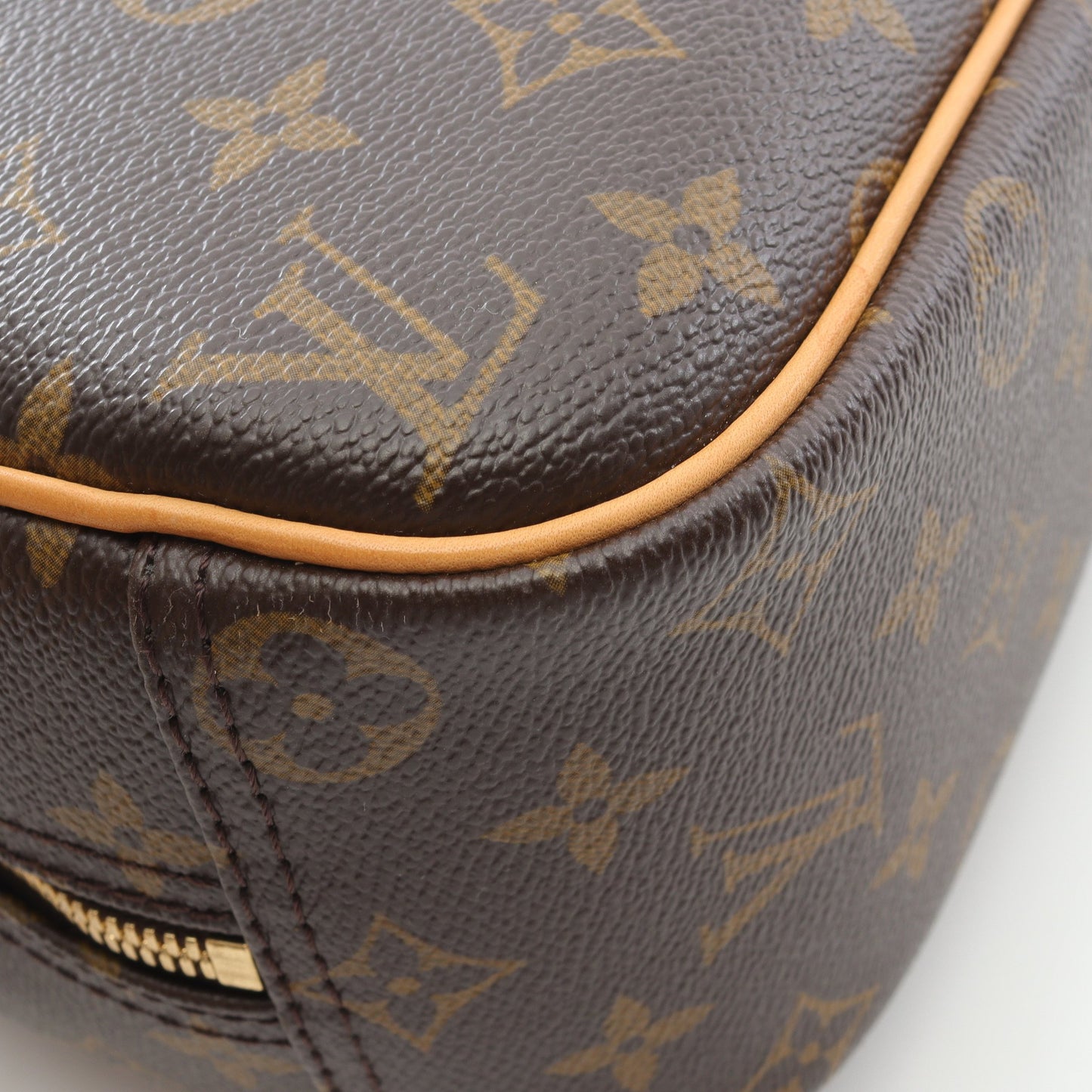 トゥルーヴィル モノグラム ハンドバッグ PVC レザー ブラウン ルイヴィトン バッグ LOUIS VUITTON