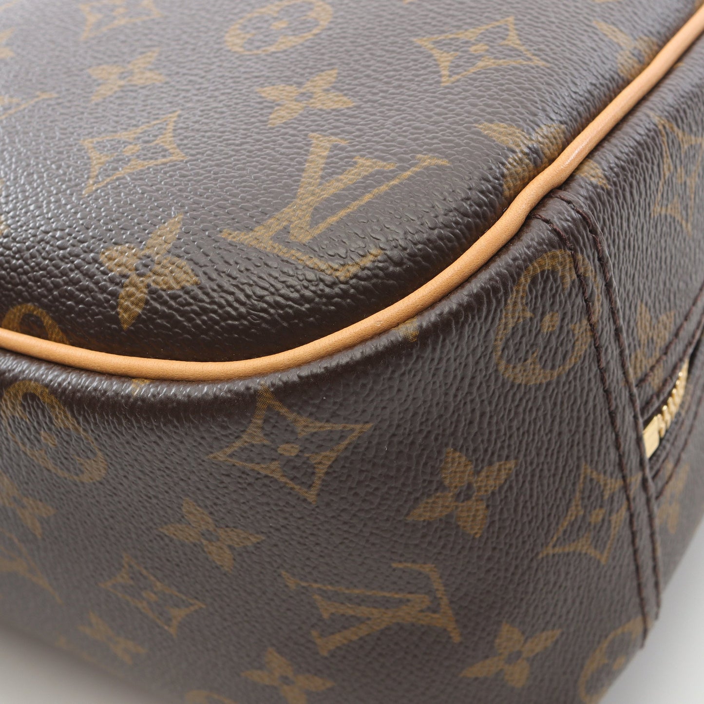 トゥルーヴィル モノグラム ハンドバッグ PVC レザー ブラウン ルイヴィトン バッグ LOUIS VUITTON