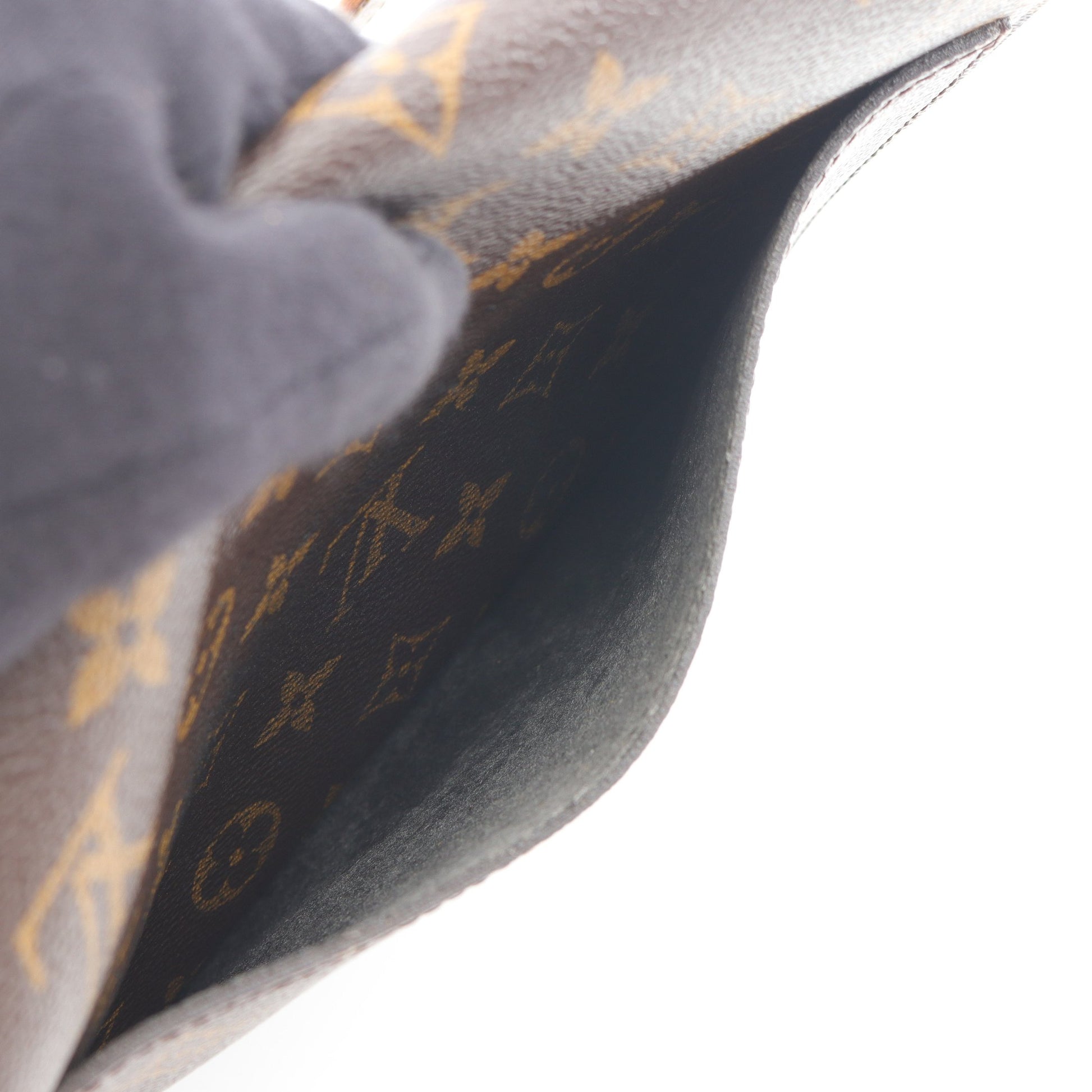 サンクルーGM モノグラム ショルダーバッグ PVC レザー ブラウン ルイヴィトン バッグ LOUIS VUITTON