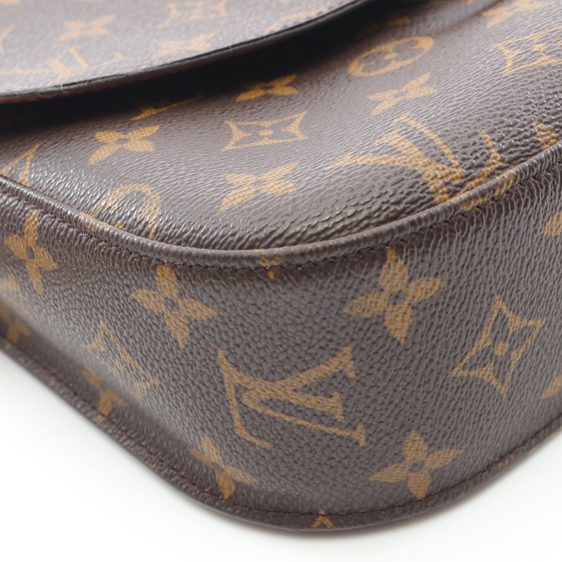 サンクルーGM モノグラム ショルダーバッグ PVC レザー ブラウン ルイヴィトン バッグ LOUIS VUITTON
