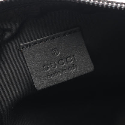 アクセサリーポーチ GGキャンバス ハンドバッグ キャンバス レザー ブラック アイボリー マルチカラー グッチ バッグ GUCCI