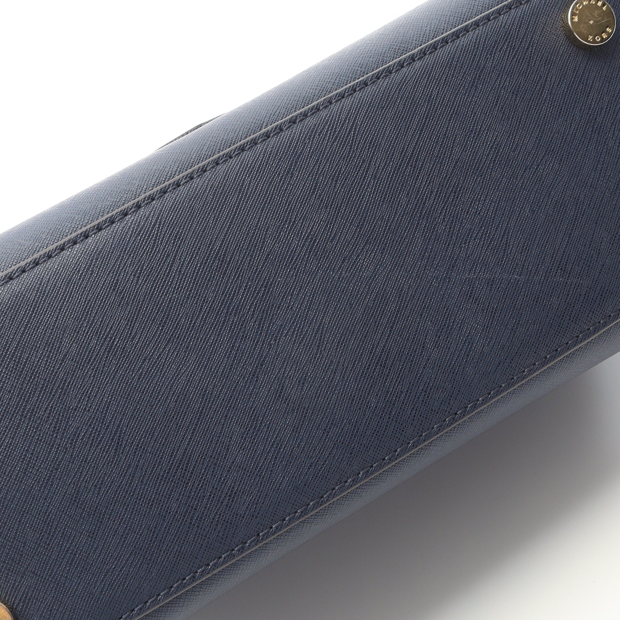 SELMA セルマ ミディアム サッチェル ハンドバッグ レザー ネイビー