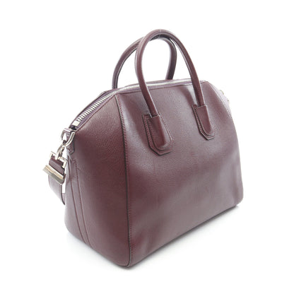ANTIGONA アンティゴナ ハンドバッグ レザー バーガンディ 2WAY ジバンシィ バッグ GIVENCHY