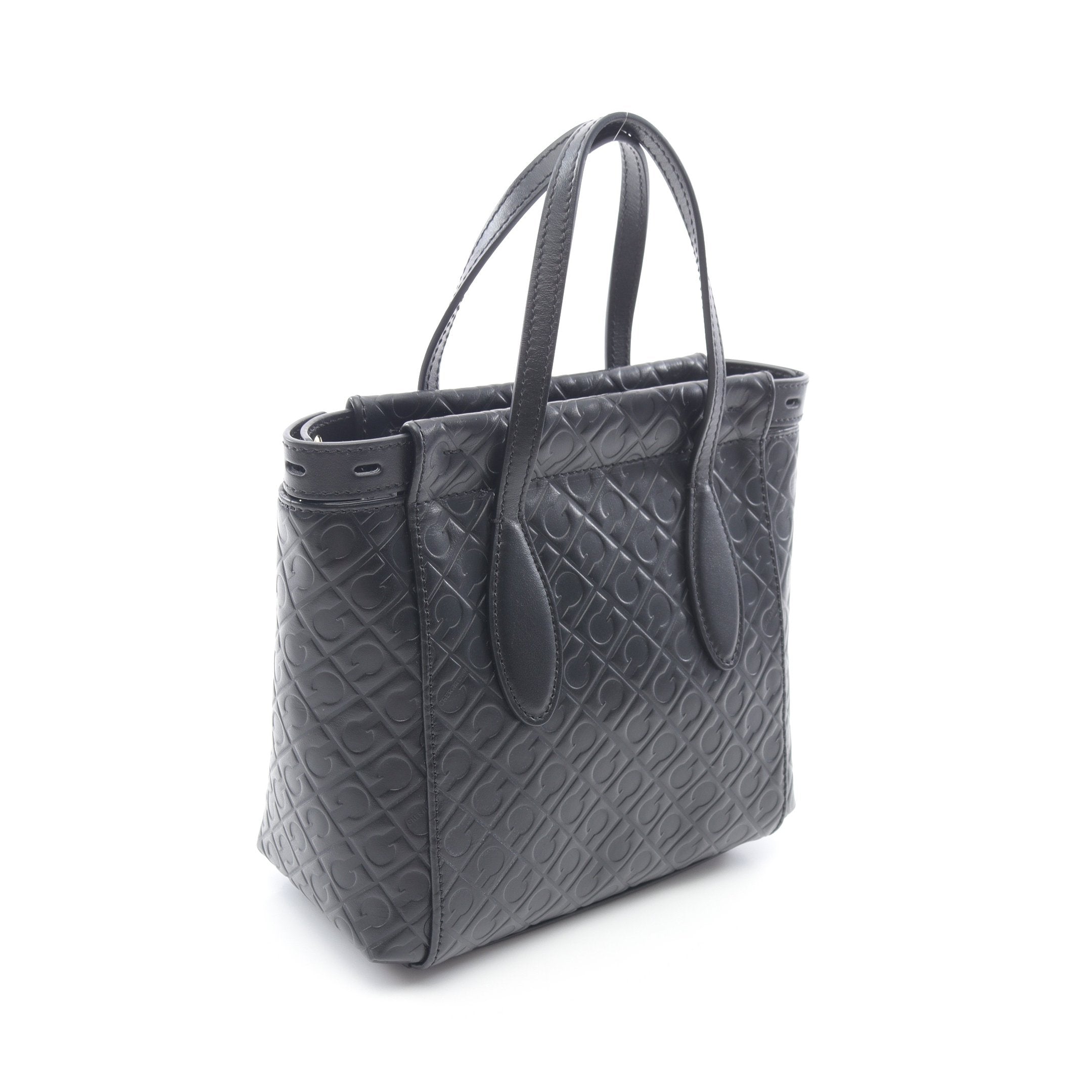 Gherardini ブラックレザーハンドバッグ 未使用